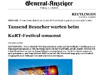 Tausend Besucher warten beim KuRT-Festival umsonst - Reutlinger General-Anzeiger - Region Reutlingen - Reutlingen 01